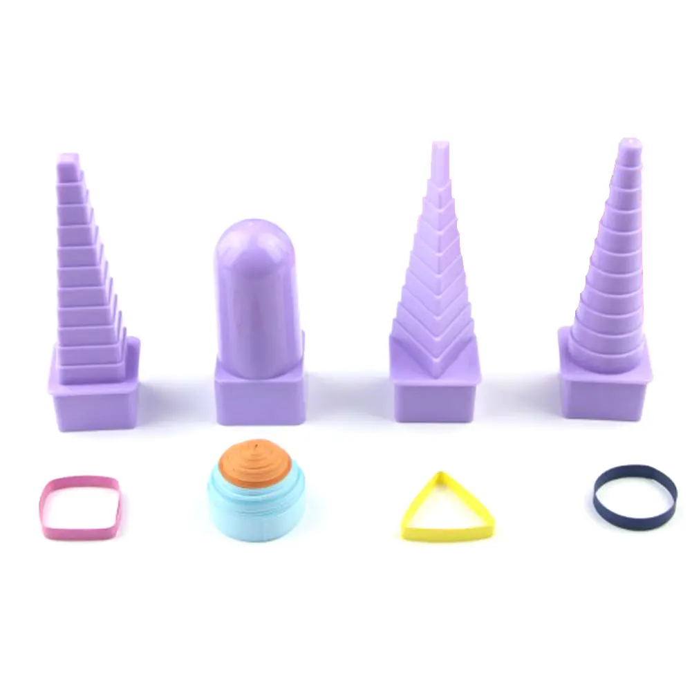 Creation Card 4PCS/Set DIY Tools Bobbin Tower Handmade Art Craft Decorative Simple Painting Accessories Plastic Paper Quilling | Дом и сад