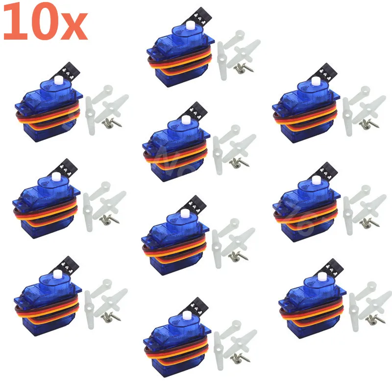 10 шт. SG 50 Mini/Micro Digital Servo Motor для радиоуправляемых автомобилей вертолетов самолетов