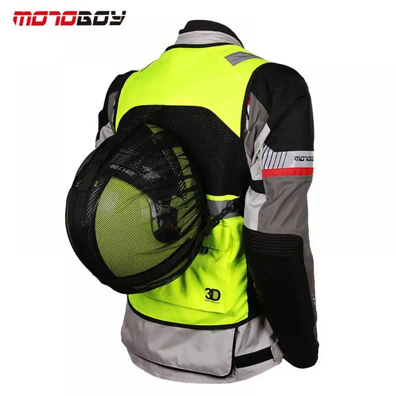 MOTOBOY Светоотражающий Жилет для безопасности мотоцикла дорожного движения езды
