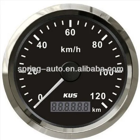 KUS DN85mm белый/черный gps Спидометр 0-120KMH для автомобиля, грузовика, мотоцикла(PN: KY08121/KY08024