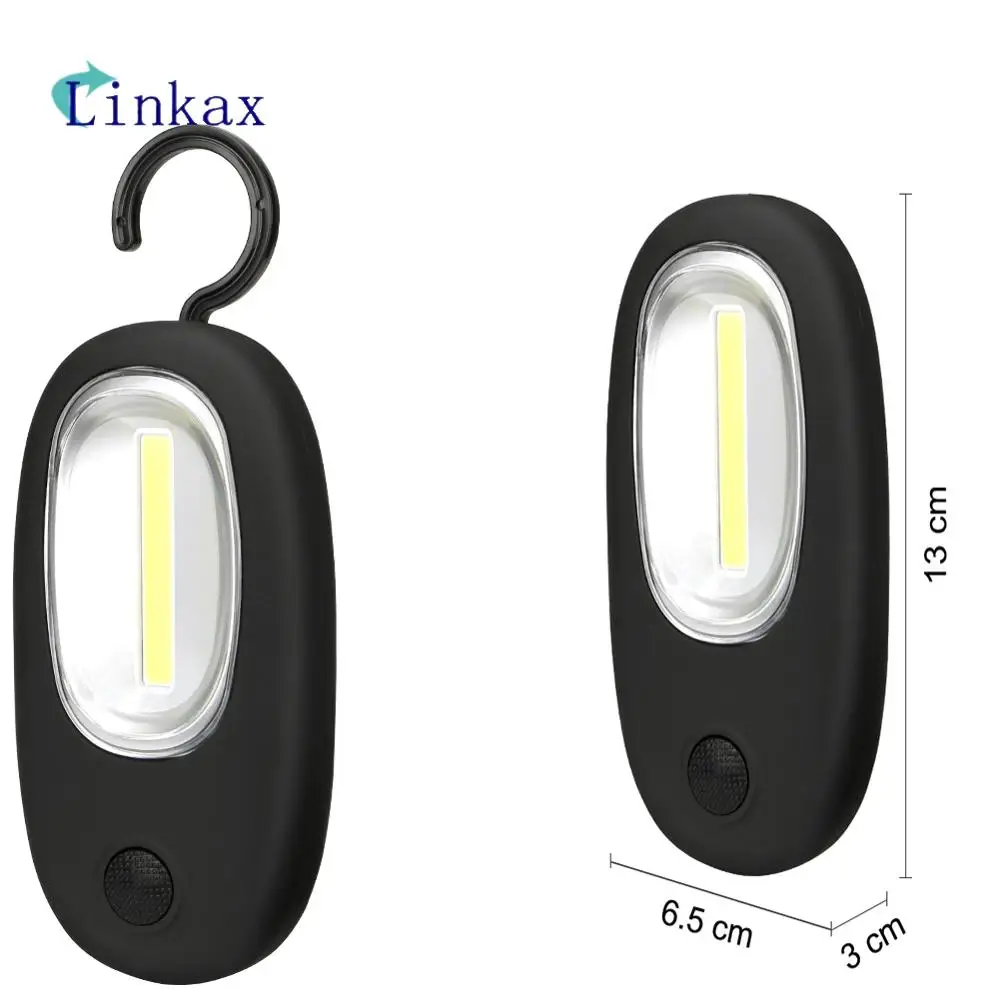 1 Режим COB LED Магнитный рабочий свет складной карманный фонарик с крюком Удобная