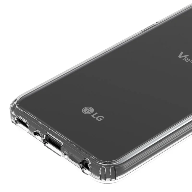 Для LG V50 чехол TPU бампер жесткий PC акриловый прозрачный Гибридный Кристальный чехол для телефона для LG V50 V 50 LGV50 ThinQ 5G Coque чехол Capa