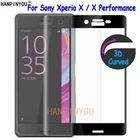 Защитное стекло для Sony Xperia X F5121  X Performance, ультратонкое 3D изогнутое полное покрытие, 5,0 дюйма, 9H, закаленное