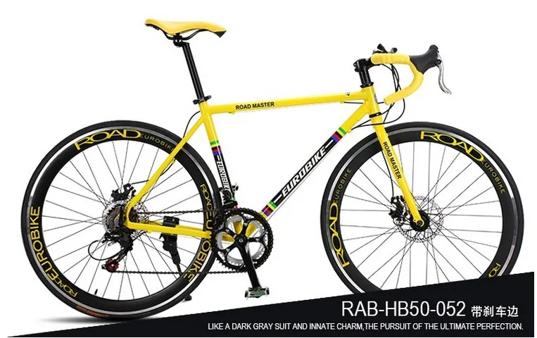 EUROBIKE 700C*49 cm bike alloy bicycle cycling disc brake road XC650 14 speed racing no folding 160-185CM | Спорт и развлечения