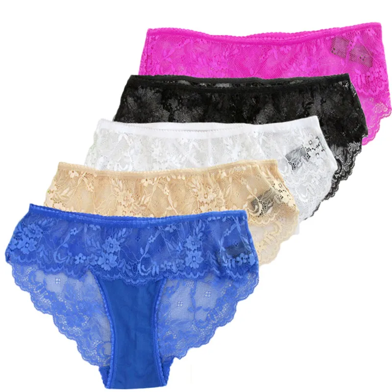Женские сексуальные трусики из хлопка с кружевами бесшовные трусы ультра-тонкие