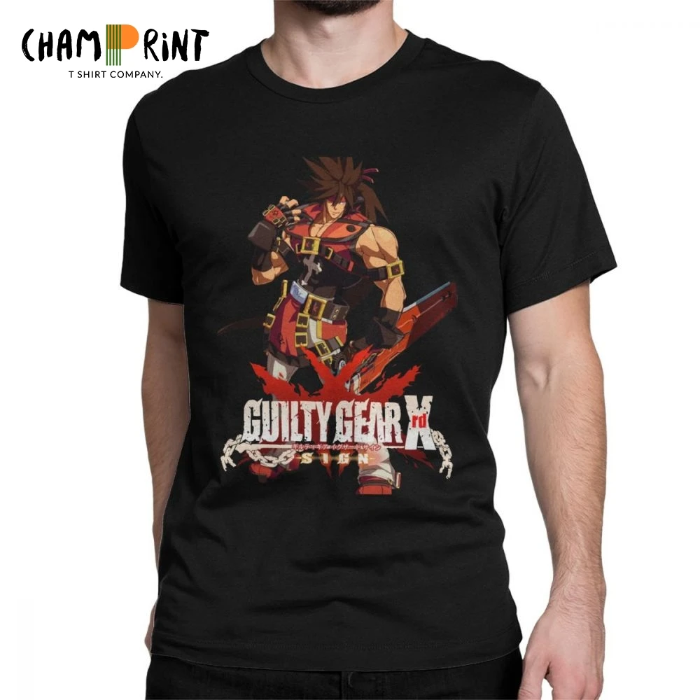 Футболка Фредерик гг вин Экипировка для мужчин Sol Badguy футболки Аниме GuiltyGear