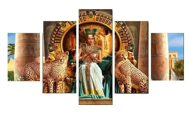 

TOUOILP square full Diamond Painting Egyptische God 5 Luiken