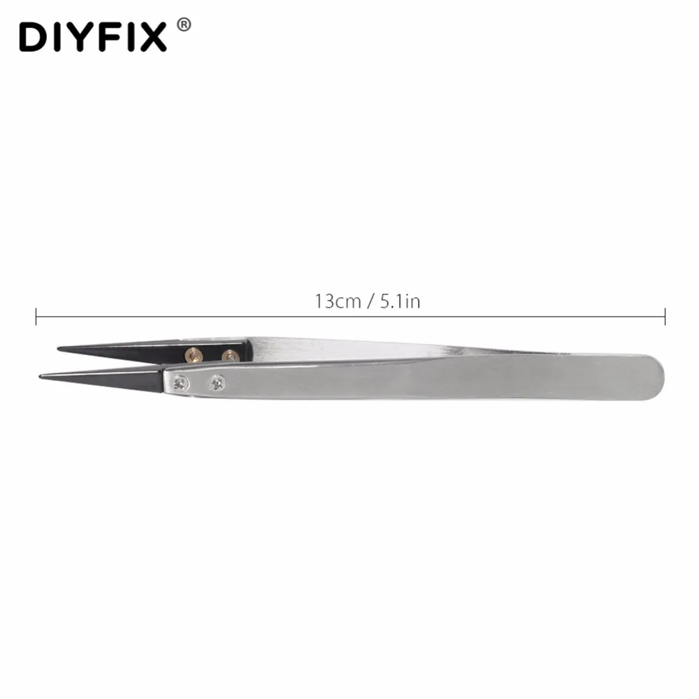 Керамические пинцеты из нержавеющей стали DIYFIX антистатические термостойкие