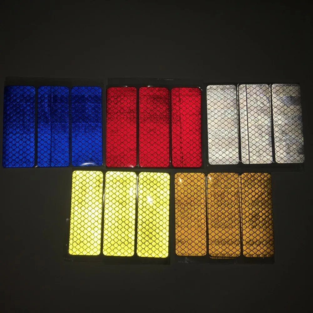 High Visibility Warning Mark Reflective Tape Car Wheel Rim Shape Safety Reflector Strip Self Adhesive Bike Car Sticker 5 Color
