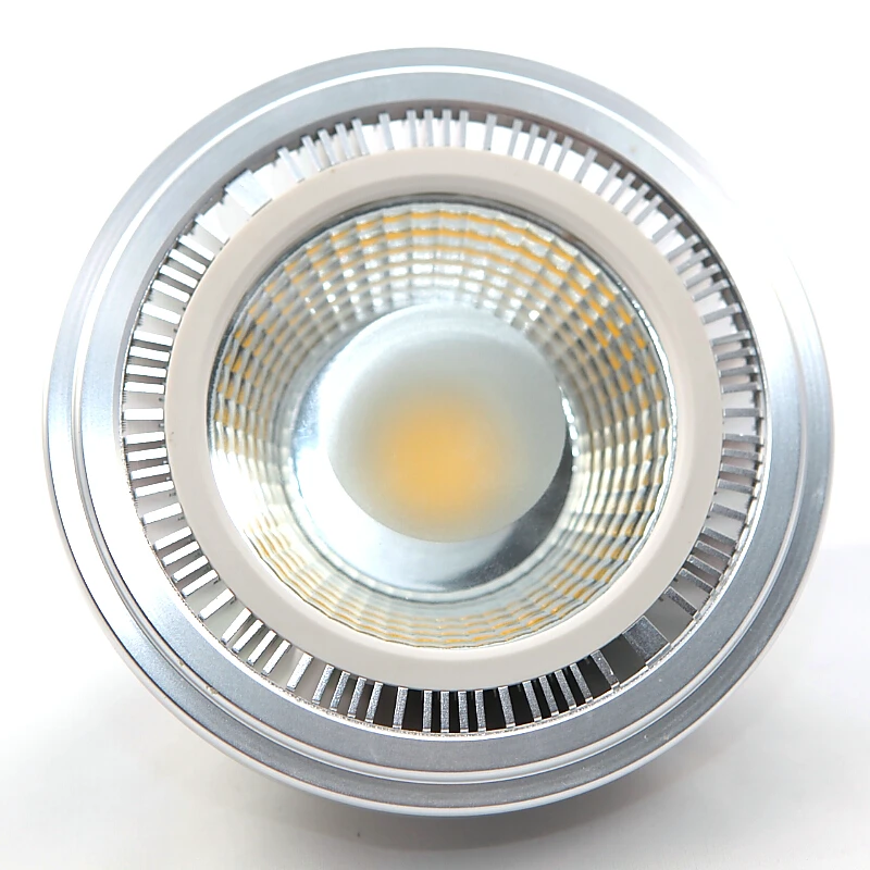 Оптовая фабричная цена настраиваемой светодиодной лампы COB 15W AR111 Light GU10 100-240VAC High Lumens Bridgelux Power QR111 ES111.