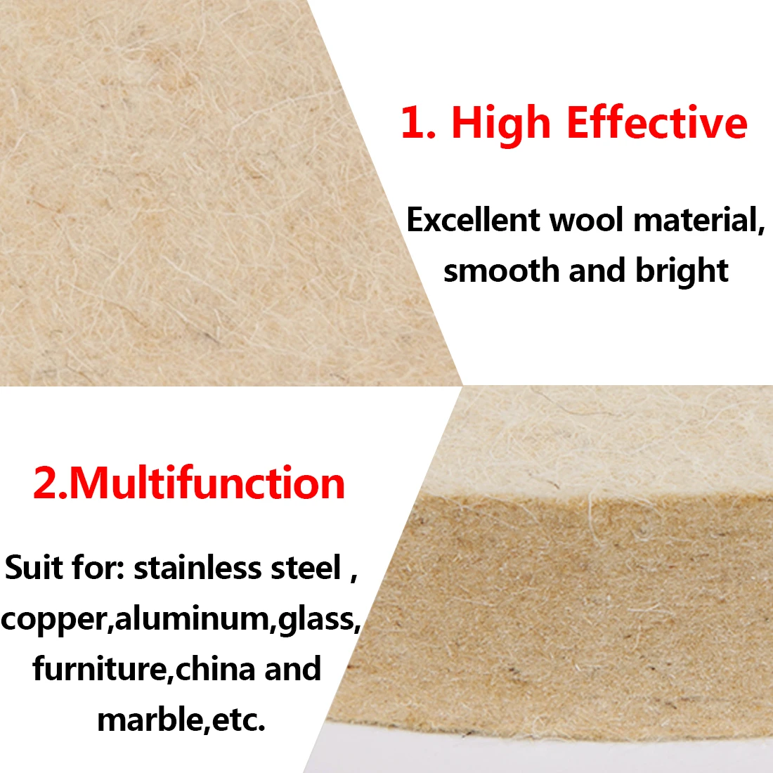 

3 inch 80mm Drill Grinding Wheel Buffing Wheel Felt Wool Polishing Pad Abrasive Disc For Bench Grinder Rotary Tool