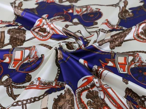 1 royal blue Винтажное платье с рисунком; платья из мягкого атласа; Шармез - Цвет: 1 royal blue