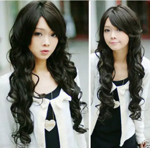 Жаропрочных Партия волос Бесплатная доставка&gt&gt&gt Новая Мода Cos Долго спираль