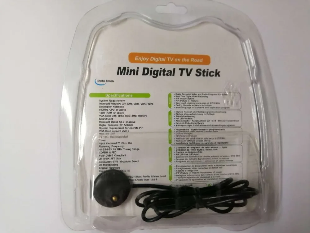 USB 2,0 программное обеспечение радио ТВ палка DVB-T RTL2832U+ R820T SDR цифровой ТВ приемник палочки технология
