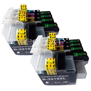 8pk -- 2BK 2C 2M 2Y Совместимость LC3219 LC3219XL чернильный картридж для принтера Brother MFC-J5330DW J5335DW J5730DW J5930DW J6530DW J6935DW LC3217 LC3217XL - Цвет: 8pk -- 2BK 2C 2M 2Y