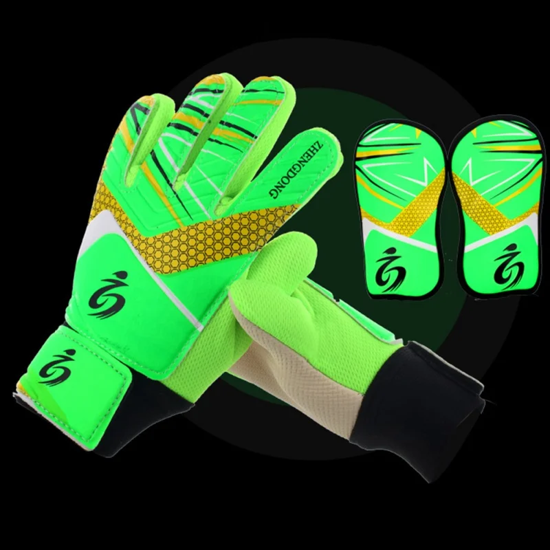 Молодежные детские футбольные перчатки для вратаря с защитой ног