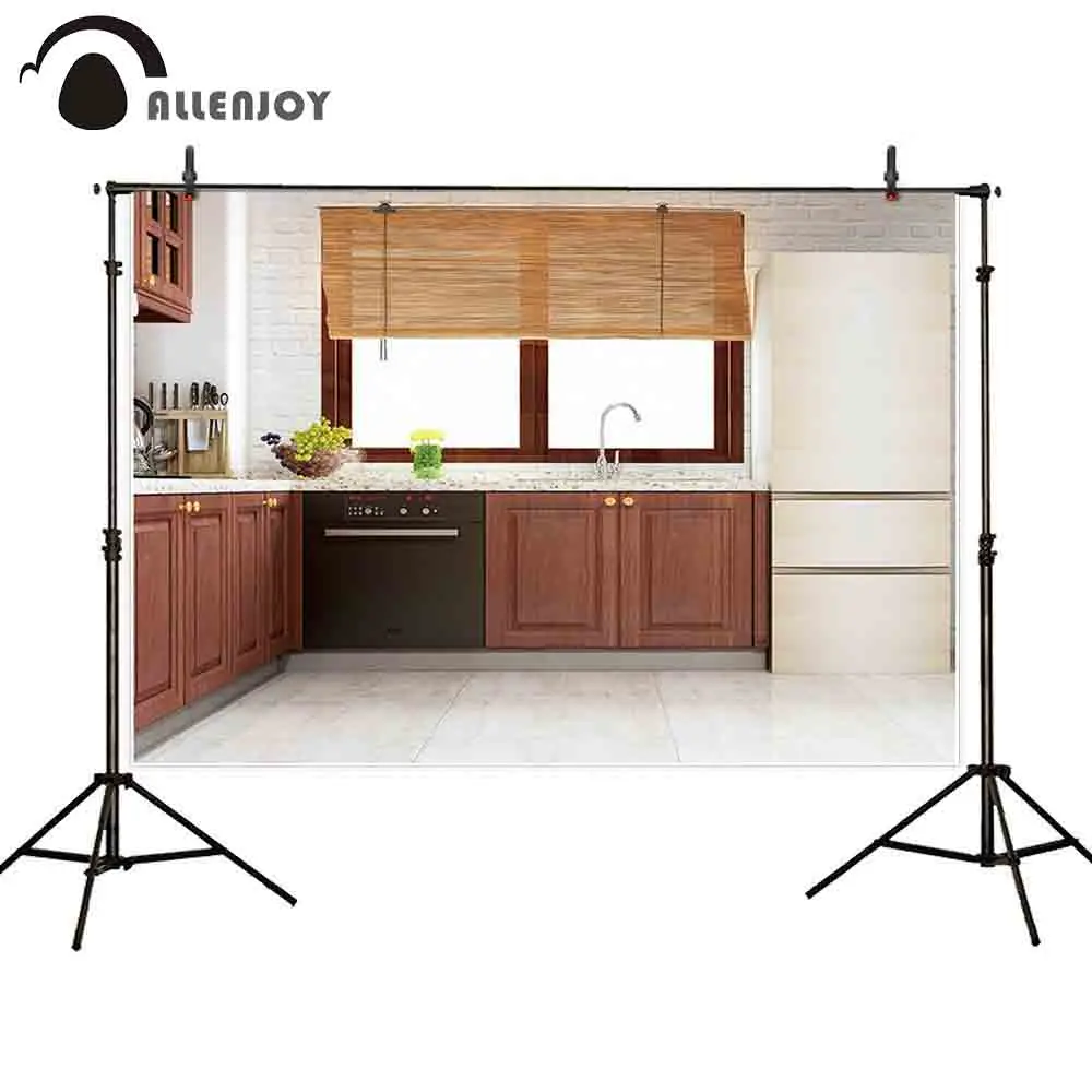 Allenjoy фон для фотографии Домашняя Кухня Коричневый Белый фотосъемки | Электроника