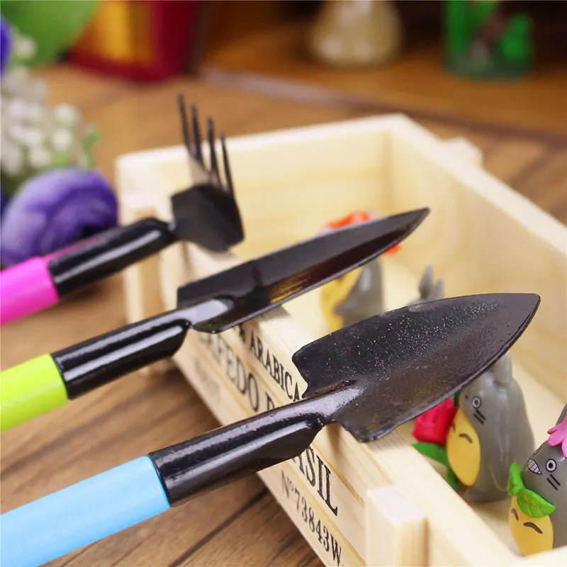 3 шт цветные садовые инструменты Мини аксессуары Лопата мотыга Растения