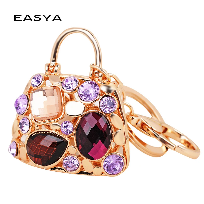 

Классический брелок для ключей EASYA из цинкового сплава, 2016, блестящий женский брелок для ключей, подвеска для автомобильных ключей, кольцо д...