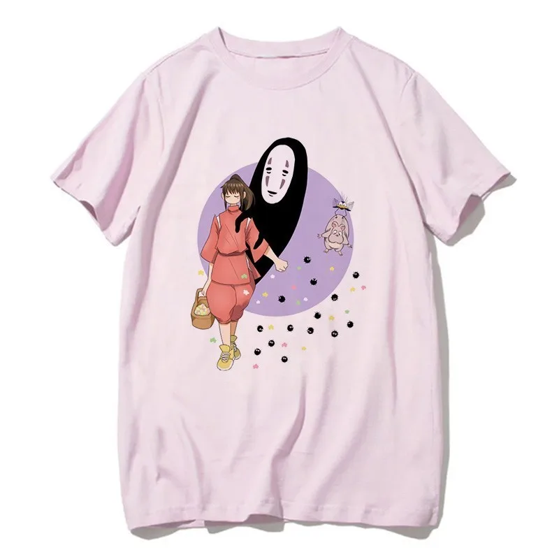 5 Totoro Shirt Women Men Studio Ghibli Miyazaki Hayao Anime Spirit Away T Shirt Men Women Japanese Anime Cartoon Clothes T-Shirt - Цвет: 5