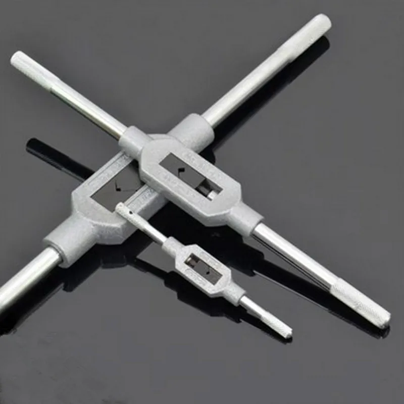 Регулируемые Т образная трещотка метчики головки гаечный ключ ручка Метчик