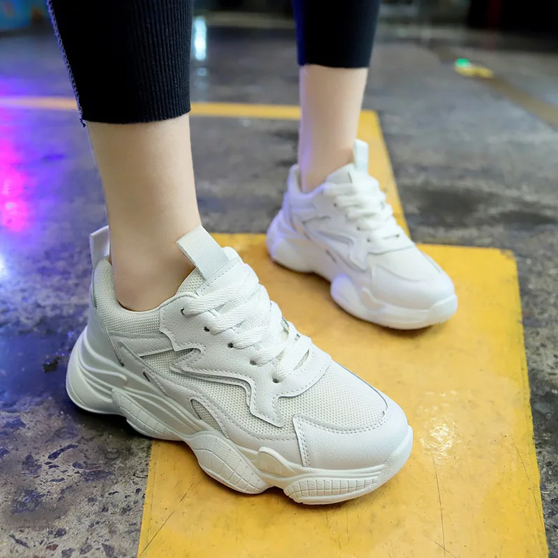 Модная повседневная обувь женские дышащие кроссовки женская на шнуровке Zapatos de