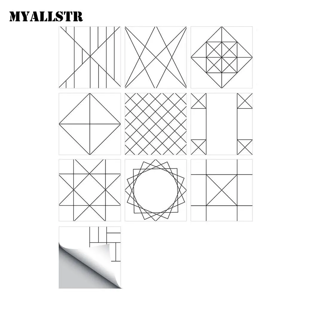 Водонепроницаемые самоклеющиеся наклейки на стену для кухни в ванной комнате