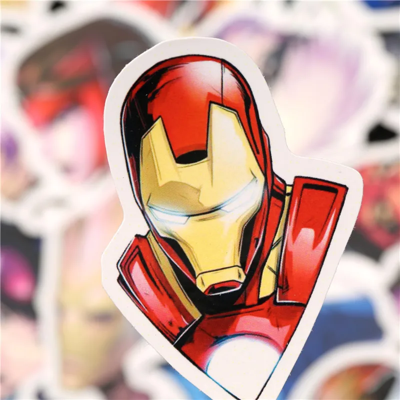 50 шт. Marvel аниме высокого качества наклейки ноутбук скейтборд Стикеры для багажа водонепроницаемый Забавный Человек-паук ПВХ