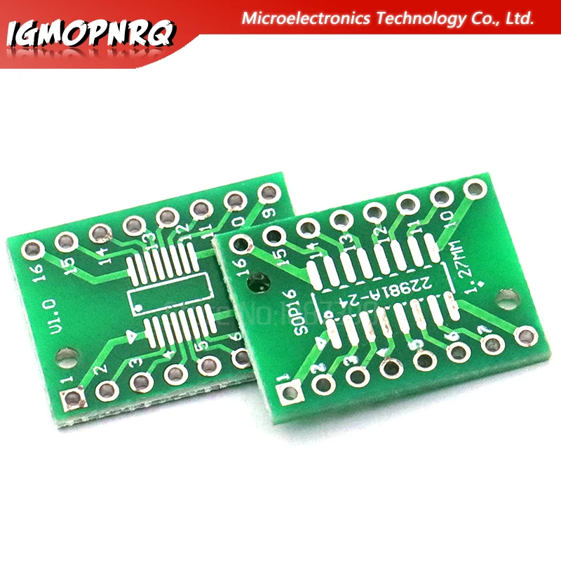 

10PCS TSSOP16 SSOP16 SOP16 Transfer to DIP16 IC Adapter Converter Socket Board Module Adapters Plate 0.65mm 1.27mm