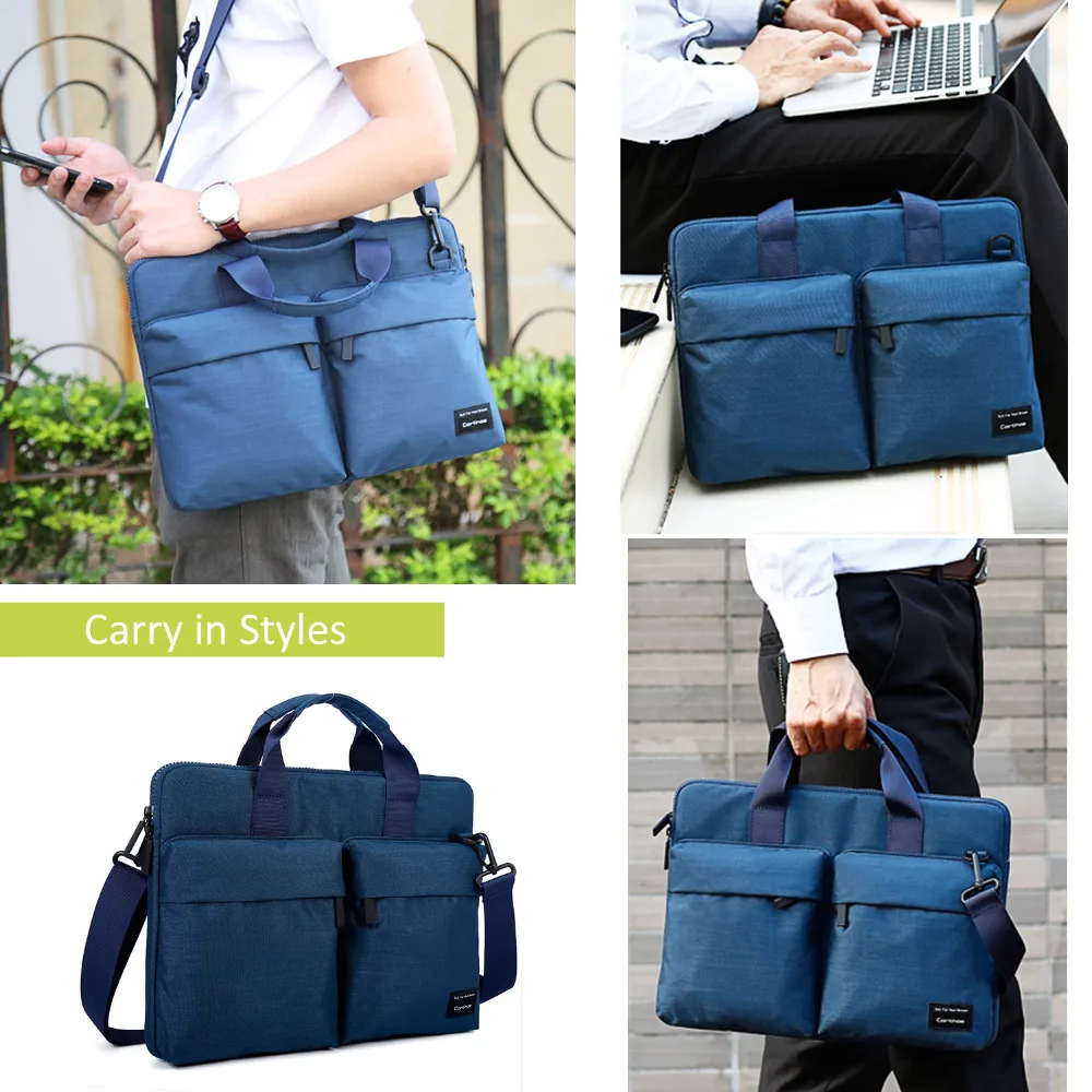 Waterproof Nylon Laptop Shoulder bag 15.6 14 13.3 11.6 Inch Notebook Messenger Bag Men Women Case for Macbook Touchbar 13 PRO 15 |