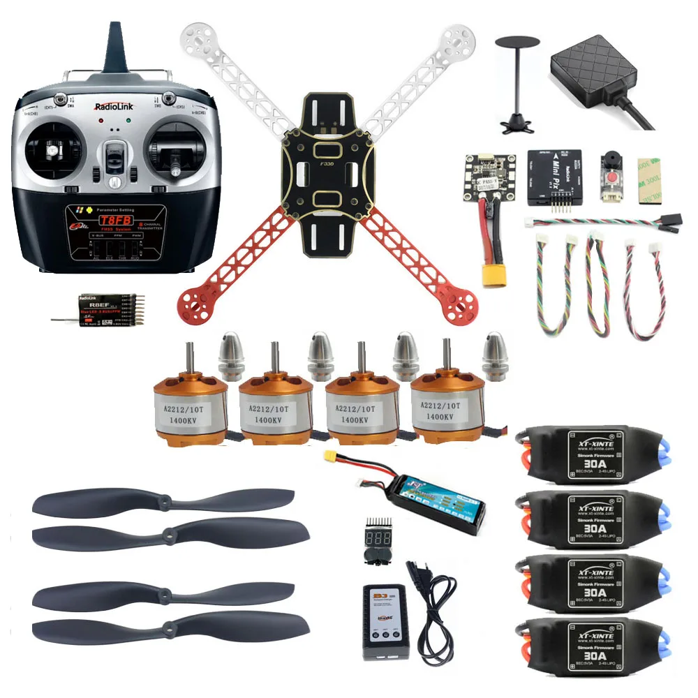 2 4G 8CH 310 330 360 Мини Радиоуправляемый квадрокоптер ARF RTF разборка DIY Дрон FPV