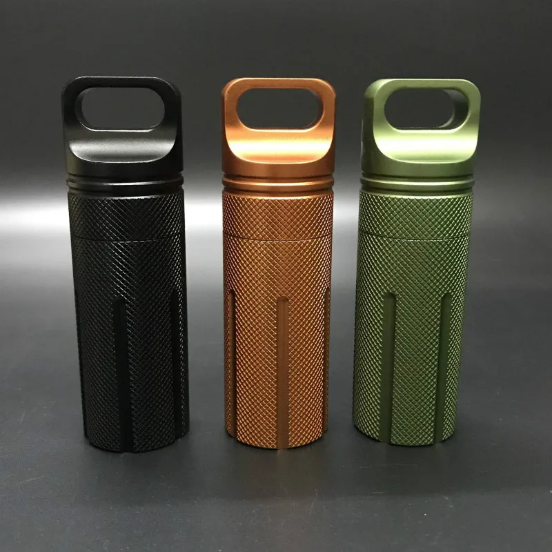 EDC водонепроницаемый Survive seal box Контейнер капсула сухой Чехол для бутылки Открытый Поход лагерь медицина матч таблетки держатель для хранения багажник