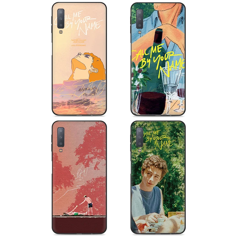 Call me на Ваше имя мягкий чехол для мобильного телефона чехол для Samsung Galaxy A3 A5 A6 A7 A8 A9 A10 A30 A40 A50 A70 J6
