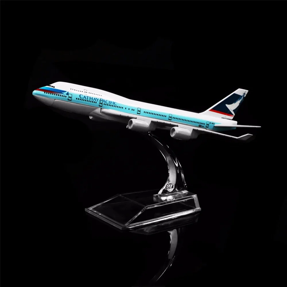 1:400 16 см CATHAY Airways Boeing 747 металлическая модель самолета офисное украшение игрушка в