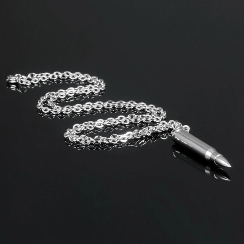 Mdiger брендовая Классическая титановая сталь ожерелье простая форма пули Чокеры