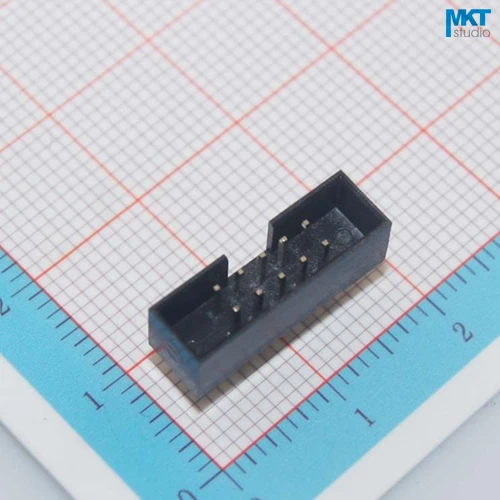 100 шт. прямой штырь 2 0 мм Шаг DC3 штекер IDC разъем ISP JTAG Header покрыт с вырезом ключа 6P 8P