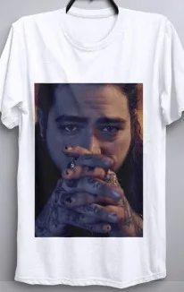 Post Malone футболка Beerbongs Bentleys альбом CD хип хоп Rap Стони Мерч мужские 2018 Модная