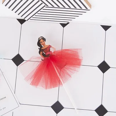 Elena 1 х принцесса и лягушка Тиана торт Топпер Принцесса Ариэль/Tangled кекс Топпер девушки День рождения торт деко аксессуар - Цвет: Elena