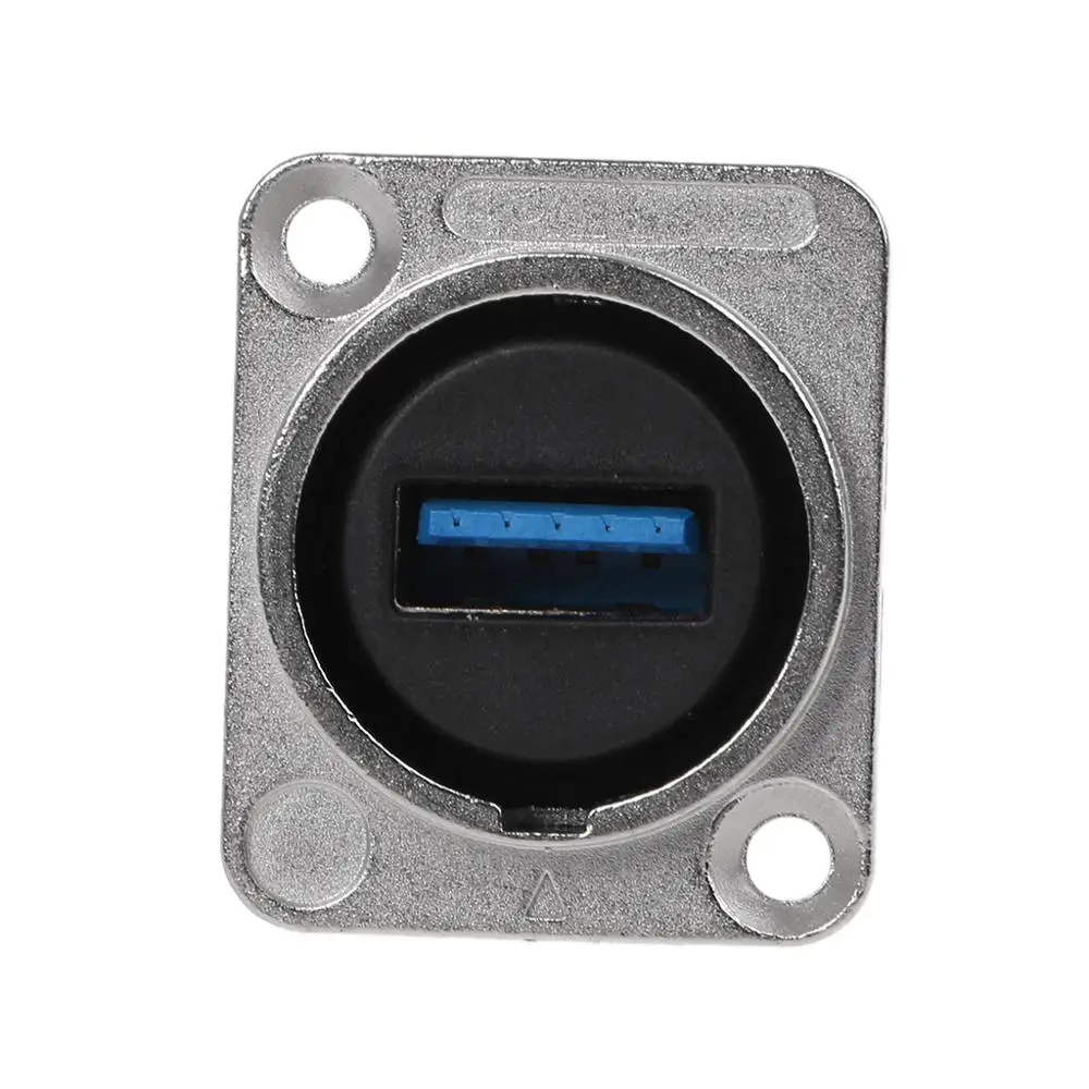 

USB 3.0 Socket Metal D type Female to Female Connector Panel Mounting Holder Adapter Support