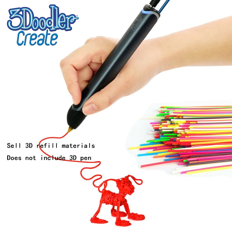 Совместимость с 3doodler создать+ и 3doodler Pro ABS 3,0 мм прямой 3D канцелярские изделия 25 см/шт. 200 корня/Сумка