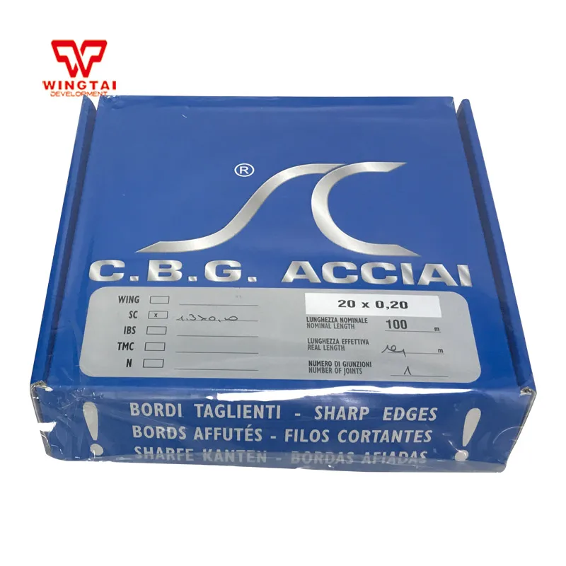 

ACCIAI Italian CBG grinding gravure scraping knife W20mm * T0.2 mm*100m