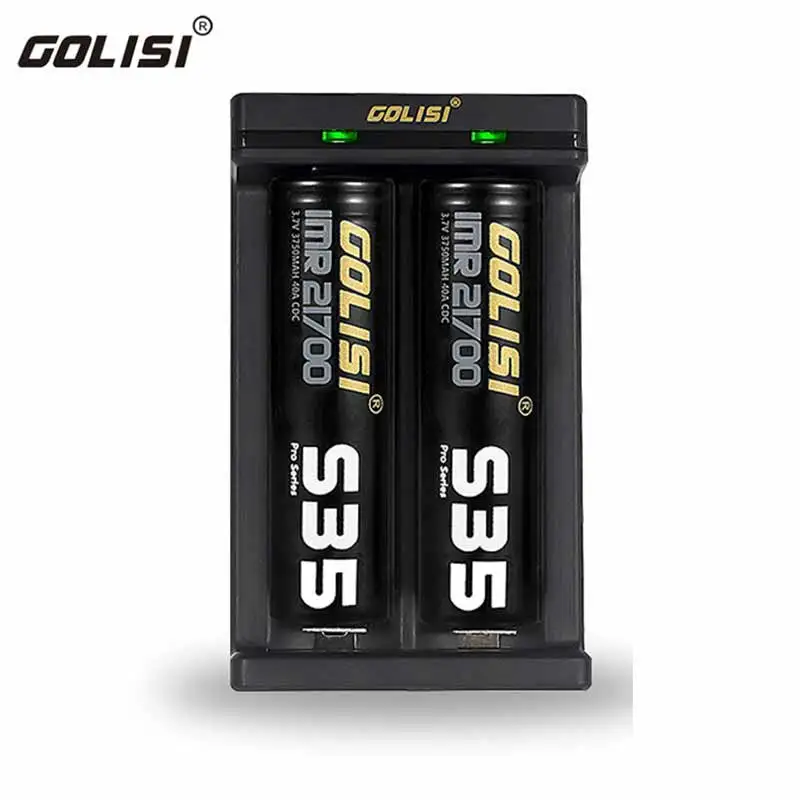 Golisi NI1 NI2 Аккумуляторы для зарядки 18650 20700 21700 26650 18350 USB Батарея Зарядное устройство