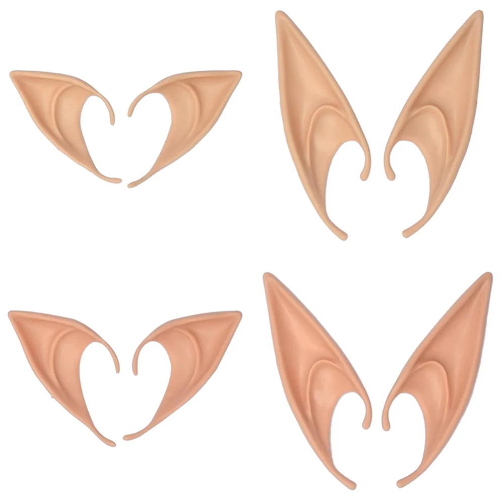 Хэллоуин Elf Ears Косплей латексная фея эльф Пикси уши аксессуары Cos вечерние