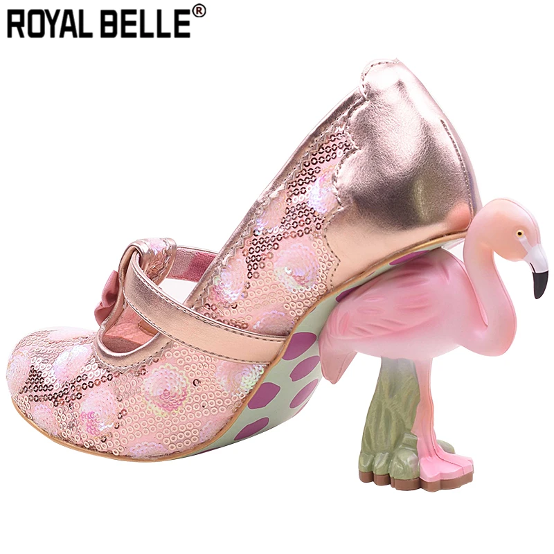 Royal Belle/Модная женская обувь в винтажном стиле женские туфли лодочки на высоком