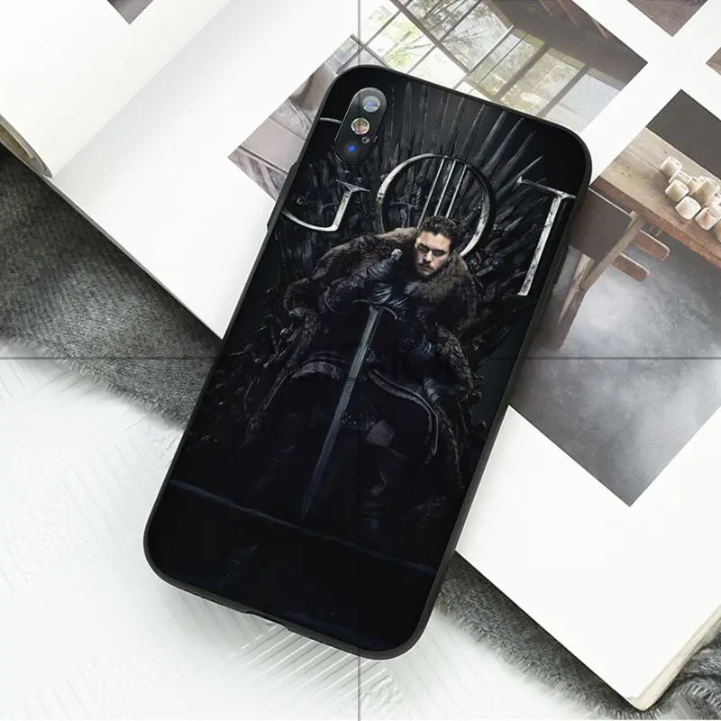 Чехол для телефона Ruicaica Game Of Thrones Finale из мягкого силикона черного цвета Apple iPhone 8 7 6