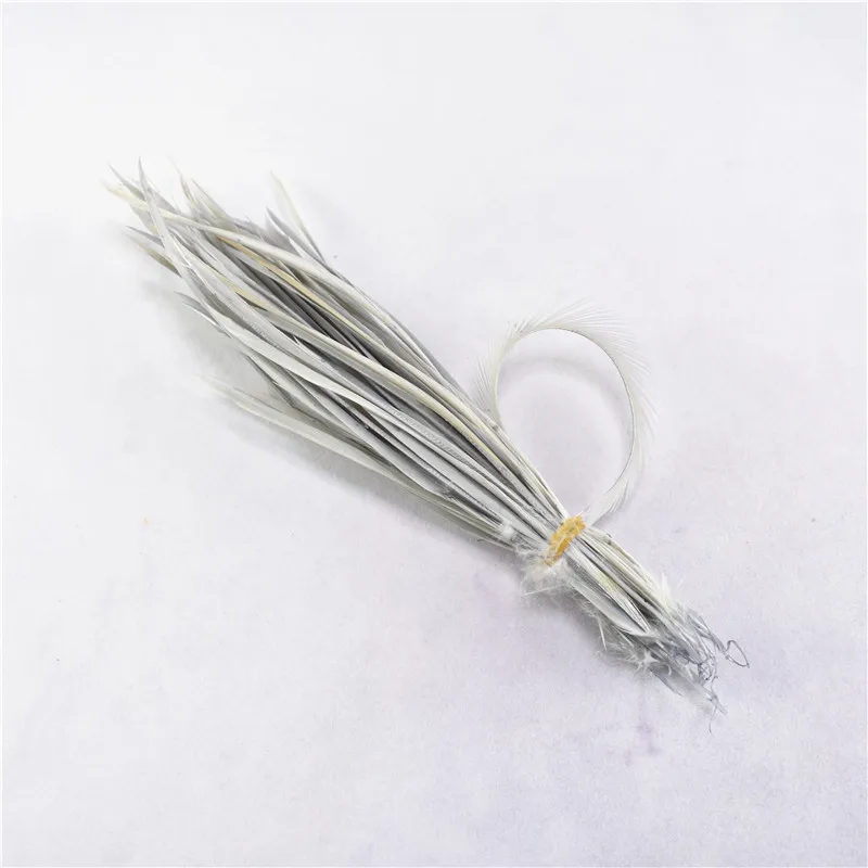 Grey Wholesale20-100pcs/лот тонкие мягкие перья индейки Марабу Промытые гусиные пушистые перья для украшения свадьбы - Цвет: Grey