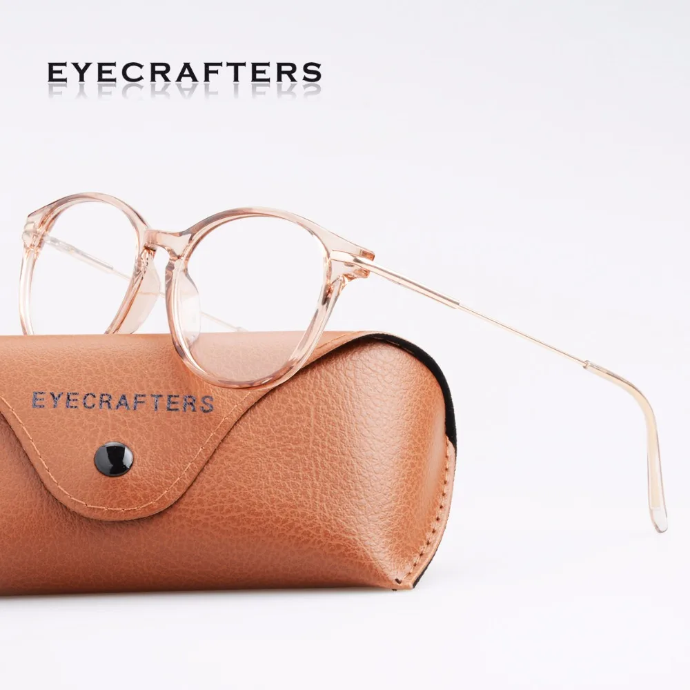 Высококачественные металлические оправы для очков TR90 женские круглые