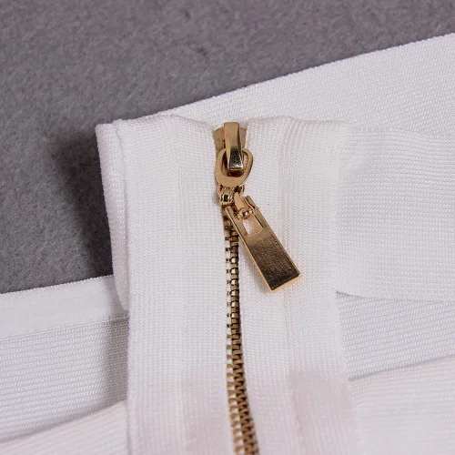 KLEEZY белый черный сплошной цвет элегантный Slash шеи сексуальный бандаж женские