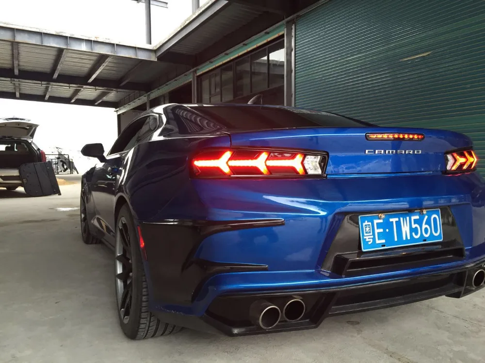 OUMIAO автомобильный Стайлинг для Chevrolet Camaro задние фонари светодиодный задний фонарь светодиодный DRL+ тормоз+ Парк+ сигнальный стоп-сигнал