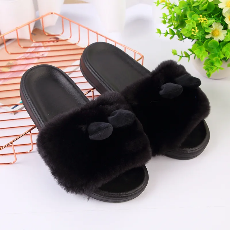 2018 Новые Домашние хлопковые тапочки меховые теплые осенне-зимние плюшевые